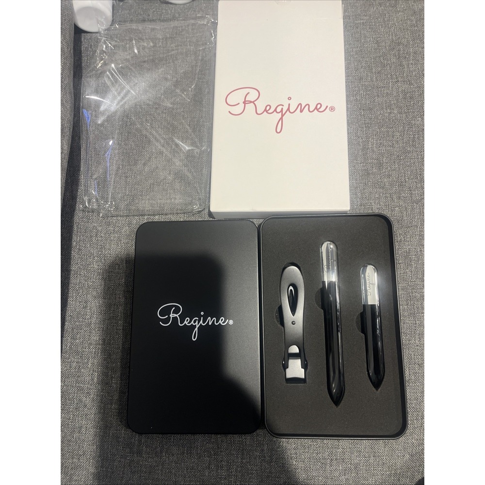 Regine Beauty Ultra Wide Nail Clipper and Glass Nano Laser Etched Mani/Pedi Set